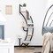 Costway 6 Tier Metal Plant Stand Rack Half Moon Shape Ladder Planter Organizer w/Hook